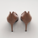 Pollini - Escarpins - Cuir Vernis Cameo Nude - Talon 85 mm  5