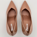 Pollini - Escarpins - Cuir Vernis Cameo Nude - Talon 85 mm  6