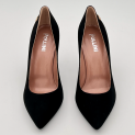 Pollini - Escarpins - Cuir Velours Noir - Talon 85 mm  1