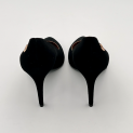 Pollini - Escarpins - Cuir Velours Noir - Talon 85 mm  5