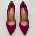 Pollini - Escarpins -  Cuir Velours Orchidea - Talon 85 mm 1
