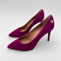 Pollini - Escarpins -  Cuir Velours Orchidea - Talon 85 mm 5