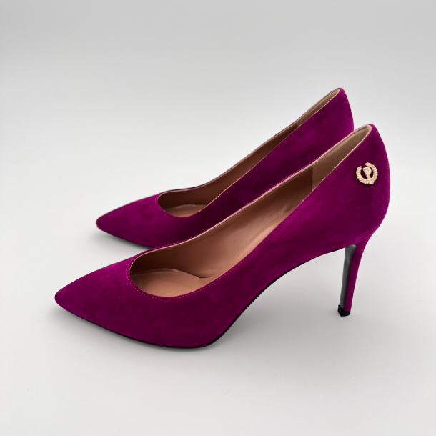 Pollini - Escarpins -  Cuir Velours Orchidea - Talon 85 mm 6