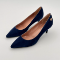 Pollini - Escarpins - Veau Velours ocean - Talon 55 mm  2