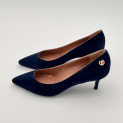 Pollini - Escarpins - Veau Velours ocean - Talon 55 mm  3