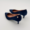 Pollini - Escarpins - Veau Velours ocean - Talon 55 mm  4