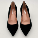 Pollini - Escarpins - Veau Velours Noir - Talon 55 mm 1