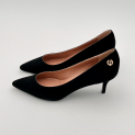 Pollini - Escarpins - Veau Velours Noir - Talon 55 mm 3